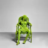 Kim Simonsson, 'Moss Woman', stoneware, nylon fiber