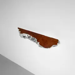 Rem Denizen, 'Good Bread', walnut burl, silver leaf