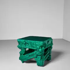 Chris Schanck, Unique Occasional Table, from the 'Alufoil' Series, resin, polystyrene, aluminum