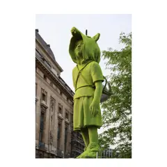 Kim Simonsson, 'The Philosopher' (Monumental Sculpture), steel armature, compressed foam, fiberglass, polished aluminum, rope, enameled steel box with ink stencil 'THE PHILOSOPHER'