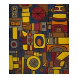 Rene Ávila, Untitled (from the series Maquinismo), 1967, oil on canvas