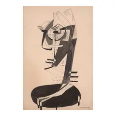 Mariano Rodríguez, Untitled, 1955, pen and ink and brush and ink wash on paper
