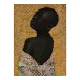 Raiman Rodriguez Moya, Luz de Mantilla, 2025, mixed media and resin on board