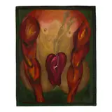 Ana Albertina, Estas completa, 1989, oil and fabric collage on canvas