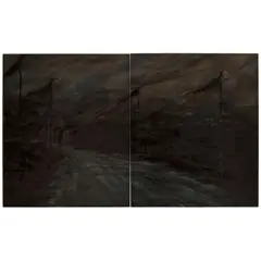 Gustavo Acosta, Untitled, 1989, acrylic on canvas, in two parts