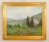 Joseph J. Enneking, Spring Landscape, oil on canvas