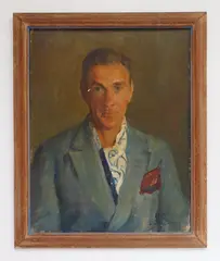 William Franklin Draper, Portrait of Clifton Webb, oil on panel, 1937