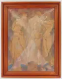 Mary Fife, Three Nudes, oil on panel