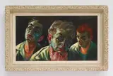 Chester Engle, Stage Makeup, oil on panel