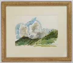 Peter Hurd, Surging Cumulus, watercolor on paper