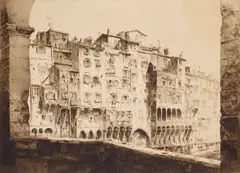 From the Ponte Vecchio, Florence by John Taylor Arms, etching and aquatint, 1925, sold Oct 2024