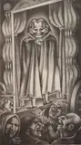 Abe Blashko, The Man Who Laughs, lithograph, 1939