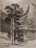 George Elbert Burr, Black Canyon- Estes Park- Colo, etching