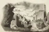 Federico Castellón, Spanish Landscape, lithograph, ca. 1938