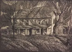 Howard Cook, Revolutionary Days, woodcut, 1925