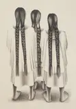 Francisco Dosamantes, Tre Mujeres, lithograph, 1946
