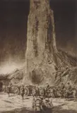 Kerr Eby, The Caissons Go Rolling Along, etching, 1929