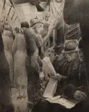 Kenneth Hartwell, Subway, lithograph, 1932