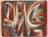 Alexander Hogue, Vorpal, lithograph in colors, 1962