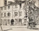 Alfred Hutty, Cabbage Row, drypoint and etching