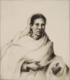 Gene Kloss, The Interpreter, drypoint, 1950