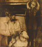 Mauricio Lasansky, The Vision, etching, 1956