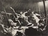 Robert Riggs, On Stage Four, lithograph, ca. 1934