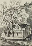 Arnold Ronnebeck, House at Gregory Point, lithograph, 1937