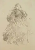 James A. M. Whistler, La Belle Dame Paresseuse transfer, lithograph, 1894