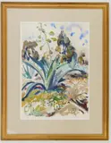 Henry G. Keller, Yucca Plant, watercolor on paper