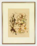 Henry G. Keller, Flower Fantasy, lithograph with hand-coloring