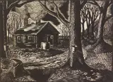 Sheffield Kagy, Sugar Bush wood, engraving, ca. 1936-1942