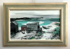 Carl Gaertner, Wellfleet, gouache on illustration board, 1949