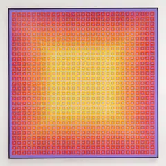 Julian Stanczak, Continual Overlay, acrylic on canvas, 1979
