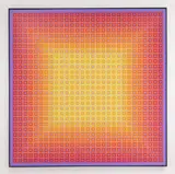 Julian Stanczak, Continual Overlay, acrylic on canvas, 1979