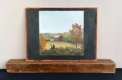John A. Sargent, Simulations, oil on canvas adhered to board, designed to rest on a four square board