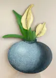Robert Jergens, Calla Lily, oil on shaped panel, 1993