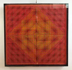 William Leete, #5-67, acrylic on Masonite and plexiglass