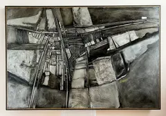 William Mormon, Quarry Treasures of April, mixed media on Masonite, ca. 1970