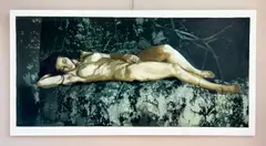 John Clem Clarke, Sleeping in a Cave, oil on canvas, 1970