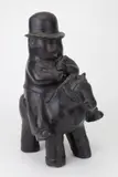 Fernando Botero, Man on Horseback bronze sculpture, bronze