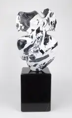 Fritz Olsen, Untitled (Female figure), marble sculpture, 1987
