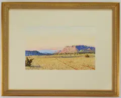 Peter de La Fuente, San Cristobal, gouache on paper, ca. 1990's