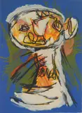 Untitled by Karel Appel, lithograph in colors, 1962, sold Oct 2024