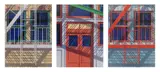 Hugh Michael Kepets, 9th Ave I; 9th Ave. II & 10th Ave. I 3 silkscreens in colors, 1986, all signed, titled, dated and annotated A.P. in