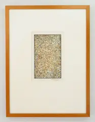 Mark Tobey, Penses Germinales, drypoint in colors, 1972