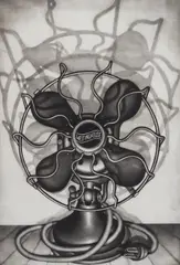 Carol Wax, Fanfare mezzotint printed on wove paper, 1984, mezzotint