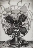 Carol Wax, Fanfare mezzotint printed on wove paper, 1984, mezzotint
