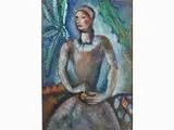 Mario Romoli, Mask 1928, 1908, oil on cardboard