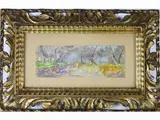 Country Landscape with Figures by Pompeo Mariani, 1857, watercolour on cardboard, offered Oct 2018